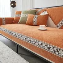 Velvetas Žakardas L formos sofos užvalkalai Universalus sofos užvalkalas Svetainės sofos sėdynės pagalvėlė Atlošo audinys Rankšluostis Siuvinėtas kraštas 70x70cm 1pcs beige
