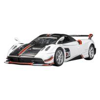1/32 Pagani Huayra BC lydinio sportinio automobilio modelis, modeliavimo lieto metalo žaislinio automobilio modelis, su garsu ir šviesa, kolekcinis, vaikų žaislas, dovana balta