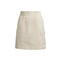 Adidas Originals Trefoil SS22 Solid Color Elastic Waist Sport Skirt Women Bottoms Beige HL9303 S