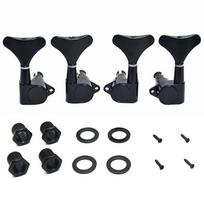 2L+2R Electric Bass Machine Heads for Precision Bass and Jazz Bass Black Replace