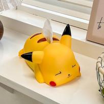 1 vnt. Servetėlių stalčiukas Automobilinis Namų paprastas stalo stalčiuko dėžutė Animacinis Pokemonas Servetėlių laikiklis Pikachu Plastikinė servetėlių dėžutė white