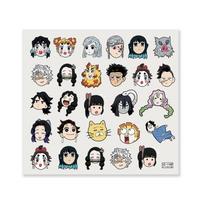 Shinobu Kocho Demon Slayer Q Version Sticker Pack for Phone Case & Water Cup black