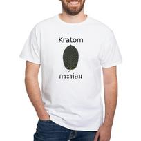 CafePress Kratom T Shirt Men's 100% Cotton, Classic Graphic White T-Shirt S balta