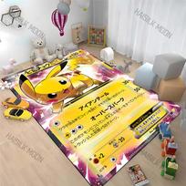 15 Sizes P-Pokemon Pikachu Cards Pattern Carpets for Living Room Bedroom Bedside Floor Mat Area Rug Home Decor Luxury Gifts 40cm x 60cm