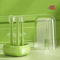 Cat & Small Dog Oral Care Set: Special Deodorant Silicone Toothbrush