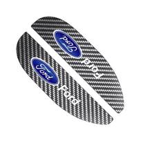 Car Sticker 2Pcs Carbon Fiber Car Rearview Mirror Eyebrow Rain Cover For Ford Focus Mondeo Kuga Fiesta MK7 Escort Explorer Edge