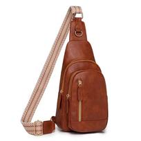 Women Bag Fashi Sling Bag for Woman High Quality PU Leather Pack Crossbody Chest Bolsa Feminina Sacs À Main Shoulder Messenger brown