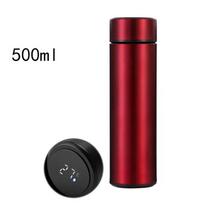 500ML Kūrybingas Išmanus LED Termosas Butelis Temperatūros Rodmuo Vakuuminės Kolbos Nerūdijančio Plieno Vandens Butelis Termo Puodelis 500ML