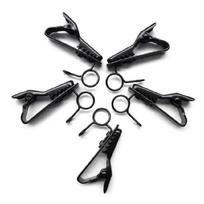 5PCS Mini Clamp Iron Earphone Microphones Clips For T-shirt Collar Clip