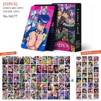 92 vnt. Anime JoJo Lomo kortelės Dvišalės HD spalvotos spaudos paveikslų rinkinio kortelės Dovanos