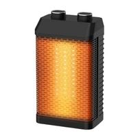 Nešiojamas 1500W elektrinis šildytuvas su automatiniu temperatūros valdymu, stalo mini ventiliatorius, miegamojo šildymas su 12 valandų laikmačiu juoda
