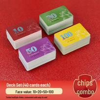 Game Room Plastic Poker Chips Set