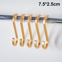 10 vnt. aliuminio lydinio S formos kabliukai Praktiški virtuvės bėgelio kabliukai Užsegimo laikikliai Kabliukai drabužiams, rankinei pakabinti