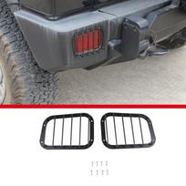 For Hummer H2 2003-09 Carbon steel Black Headlight Cover Front Fog Light Turn Light Cover Protective Mesh Cover Car Accessories