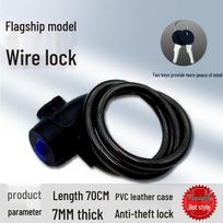 Mountain Bike Anti-Theft Combination Lock - Portable Chain and Steel Cable for Bicycles and Electric Vehicles