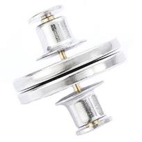 1 poros užuolaidų magneto užsegimas, neleidžiantis nutekėti šviesai, stipraus lydinio vonios kambarys dušo užuolaidos svorio magnetinis užsegimas, sulaikymo mygtukas, namų reikmenys S white