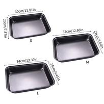 Carbon Steel Cookie Baking Sheet Deep Rimmed Bread Tray Nonstick Turkey Roasting Pan For Even Cooking And Easy Cleaning S