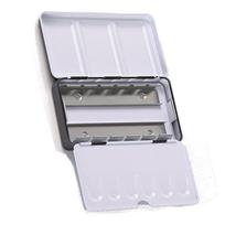 Art Metal Watercolor Tin with Fold-Out Palette, Large Watercolor Tray Palette with 52 Empty Watercolor Half pan for Artist