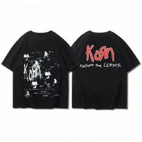 Korn Band Short Sleeve T-Shirt For   Summer American Alternative Industrial Metal RockCotton Comfortable Half Sleeve S įvairiaspalvis