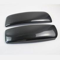 2Pcs ABS Carbon Fiber Car Styling Center Console Lid Armrest Box Trim Protective Cover for BMW X6 E71 2008-2014