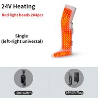 2026 New Red Light Therapy Heating Leg & Foot Wrap Electric Heating Knee Brace - Relieve Cold Leg Arthritis Pain with 3-Zone Heat Warm 24V-Heating red
