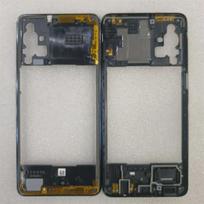 Telefono korpuso vidurinė rėmo baterijos galinio dangtelio dėklo skydelio dangtelio galinės kameros lęšio remonto dalys, skirtos Samsung Galaxy m31s 5G m317f Only Mid Frame Blue
