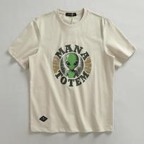 Trendy pattern carbon brushed polyester short-sleeved T-shirt men's summer European and American youth half-sleeved T-shirt M