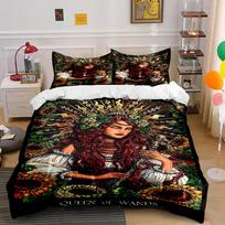 Queen of Wands Fantasy Bedding Set Bedding set (1 duvet cover, 2 pillowcases, duvet not included) 135x200cm