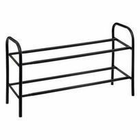 Black Metal Shoe Rack For 10 Pairs Of Shoes