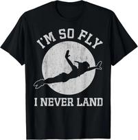 Hot Fashion Disney Peter Pan So Fly Moon Silhouette T-Shirt S-4XL Four Seasons Gift S