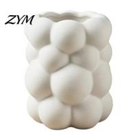 Makeup Brush Holder 3D Bubble Cloud Shape Pen Holder, Desktop Storage Organizer, Matte Milky Decorative Organizer White Aesthetic for Brushes