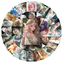 10/30/50pcs Kawaii Anime Elf Girl Cartoon Stickers Aesthetic Graffiti Luggage Stationery Bike Laptop Cute Waterproof Sticker Toy