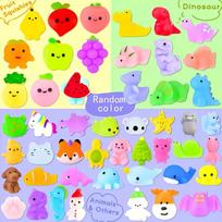 25PCS Mochi Squishies Kawaii Anima Squishy Toys for Kids Antistress Ball Squeeze Party Favors Stress Toys for Birthday 25Pcs