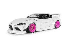 Diecast Modelis Solido S1815502 Toyota Gr Supra Liberty Walk Body Kit White Pink 2025 1/18