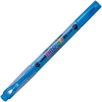 Mitsubishi Pencil ProPass Window Highlighter Broad Fine Sky Pack of 10 Pen, + Tip, Blue, PUS102T.48,