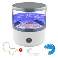 High Power Ultrasonic Cleaner 45kHz  Dental Pod for Cleaning Sterilizing Dental Product Transparent Cylinder Body 12V&EU Plug