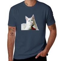 Nicolas Cage as Cat Nicholas Cage Nick Cage Nic TShirt Basic Casual Short Sleeve Cotton Shirt S
