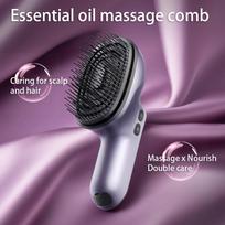 Rechargeable Battery Powered Head Scalp Massage Comb Atomization 3 Temperature Settings for Healthy Hair Nourishment Meridian Standard