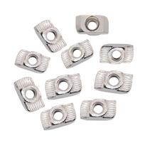 Home Improvement T-Slot Carbon Steel Thread T Nut Aluminum Profiles Hardware Nuts Fasteners 20Series M3-10pcs