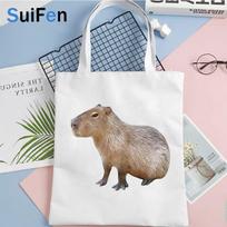 capybara pirkinių krepšys pirkėjas perdirbamas maišelis daugkartinis pirkinių ekologinis krepšys sacola bolsas pakartotinai naudojamas boodschappentas daugkartinis 24*26cm gray