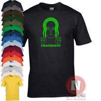 Transient records t-shirt old school trance dance rave edm music record label S