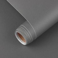 Matinis juodas lipnus ir nuimamas vinilo tapetas, vandeniui atsparus kontaktinis popierius spintelėms, stalviršiams, sienų dangai 40cm x 100cm