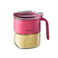 Glass Seasoning Jar With Spoon Sugar Bowl Salt Shaker Pepper Spices Container Kitchen Tools Supplies Storage Spice Boxes