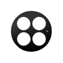 Transparent Camera Lens Protector Film Hollowed Design Metal Frame Water Resistant Scratchproof Impact Absorption Design 1