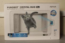 SALE OUT. PETKIT Purobot Crystal Duo with Camera Self-Cleaning Cat Litter Box | White | DEMO | 24 month(s)