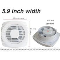 220V 4/6/7 colių 110/150/180 mm tylus vėdinimo stiprus ištraukimo ventiliatorius langui sienai vonios kambariui tualetui virtuvei montuojamas EU&220V EU