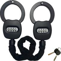 Scooter Chain Lock with Combination, Bike Lock, Scooter Accessories, Heavy Duty Security Anti-Theft, Rugged Handcuff Lock