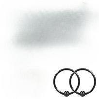 Stainless Steel Ball Hoop Earrings Nose Ring Nipple Ring Lip Stud Eyebrow Stud Navel Stud for Men Women Piercing Body Jewelry 6cm