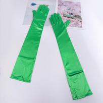 55Cm Women Solid Wedding Etiquette Evening Dress Opera/Elbow/Wrist Satin Stretch Long Gloves Retro Party Carnival Cosplay Gloves One Size