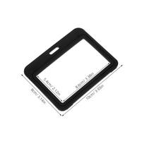 12Pcs Hard Plastic Double-Sided Horizontal Id Holder Flip-Fold Clear Badge Sleeve for Workplace School Convention Name